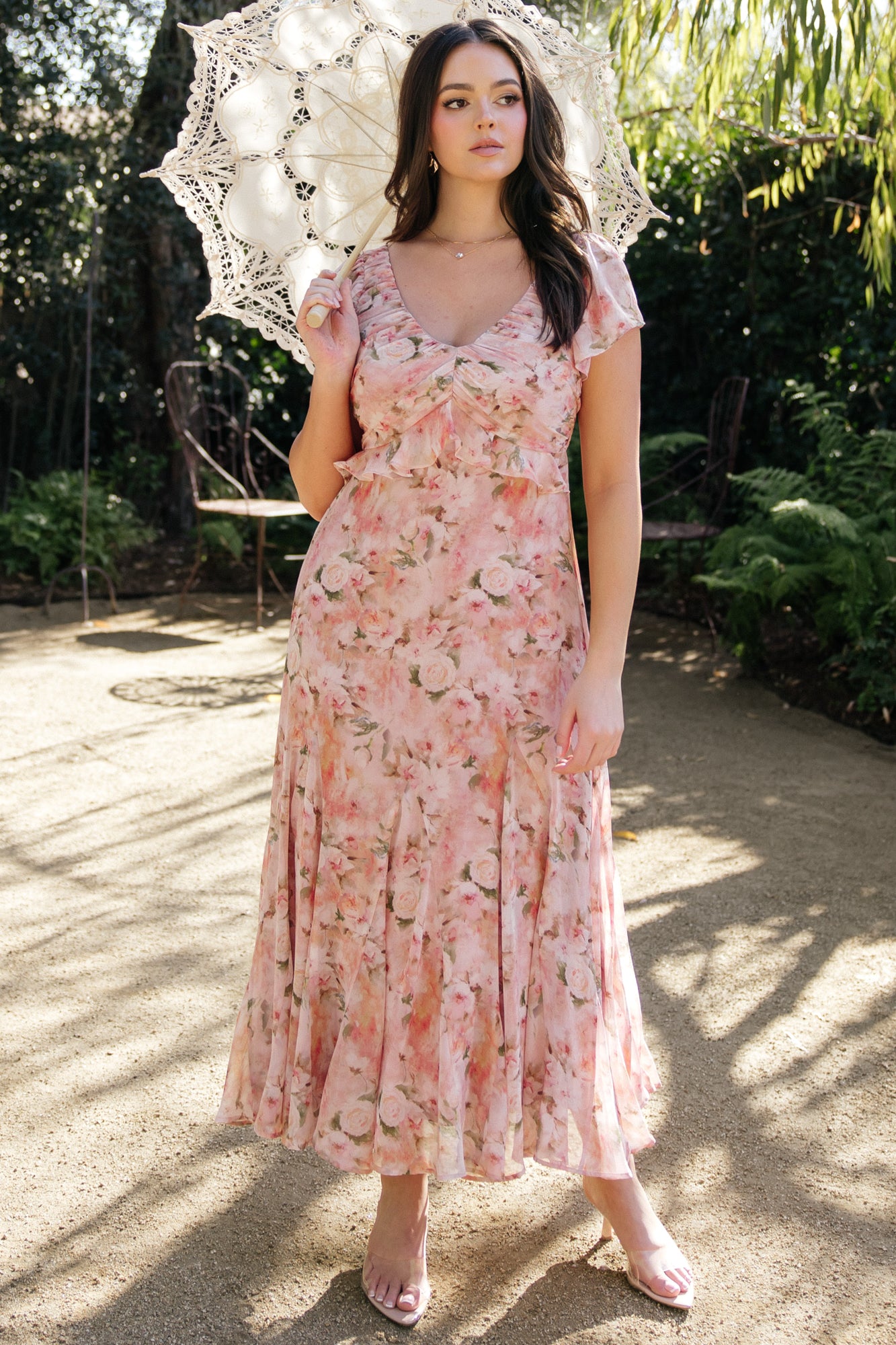 Teuila Midi Dress | Blush Floral - Image 2
