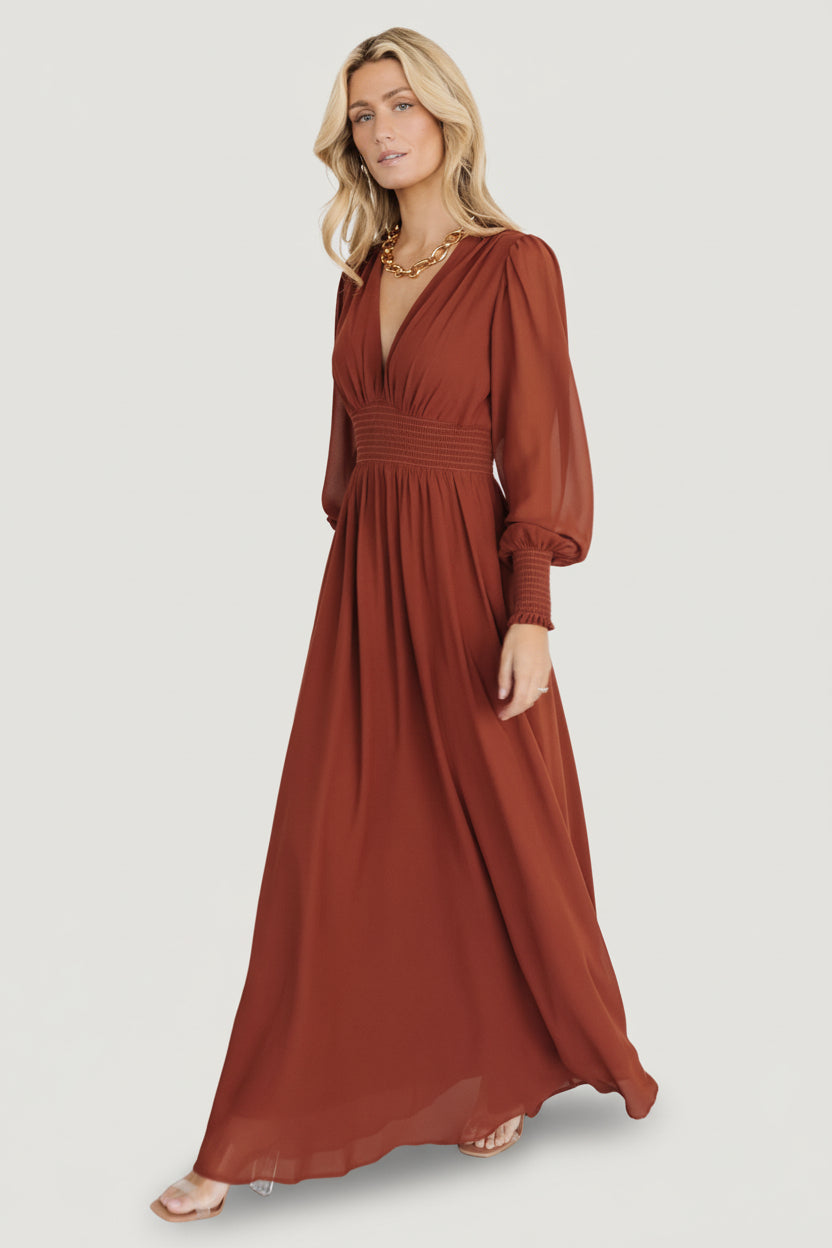 Olivia Maxi Dress | Cinnamon - Image 7