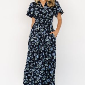Kristin Maxi Dress | Navy Floral