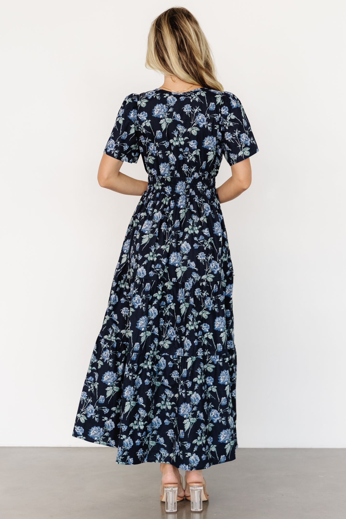 Kristin Maxi Dress | Navy Floral - Image 4