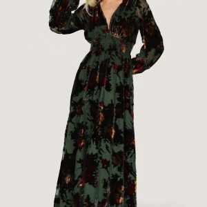 Mikla Maxi Dress | Wintergreen Multi