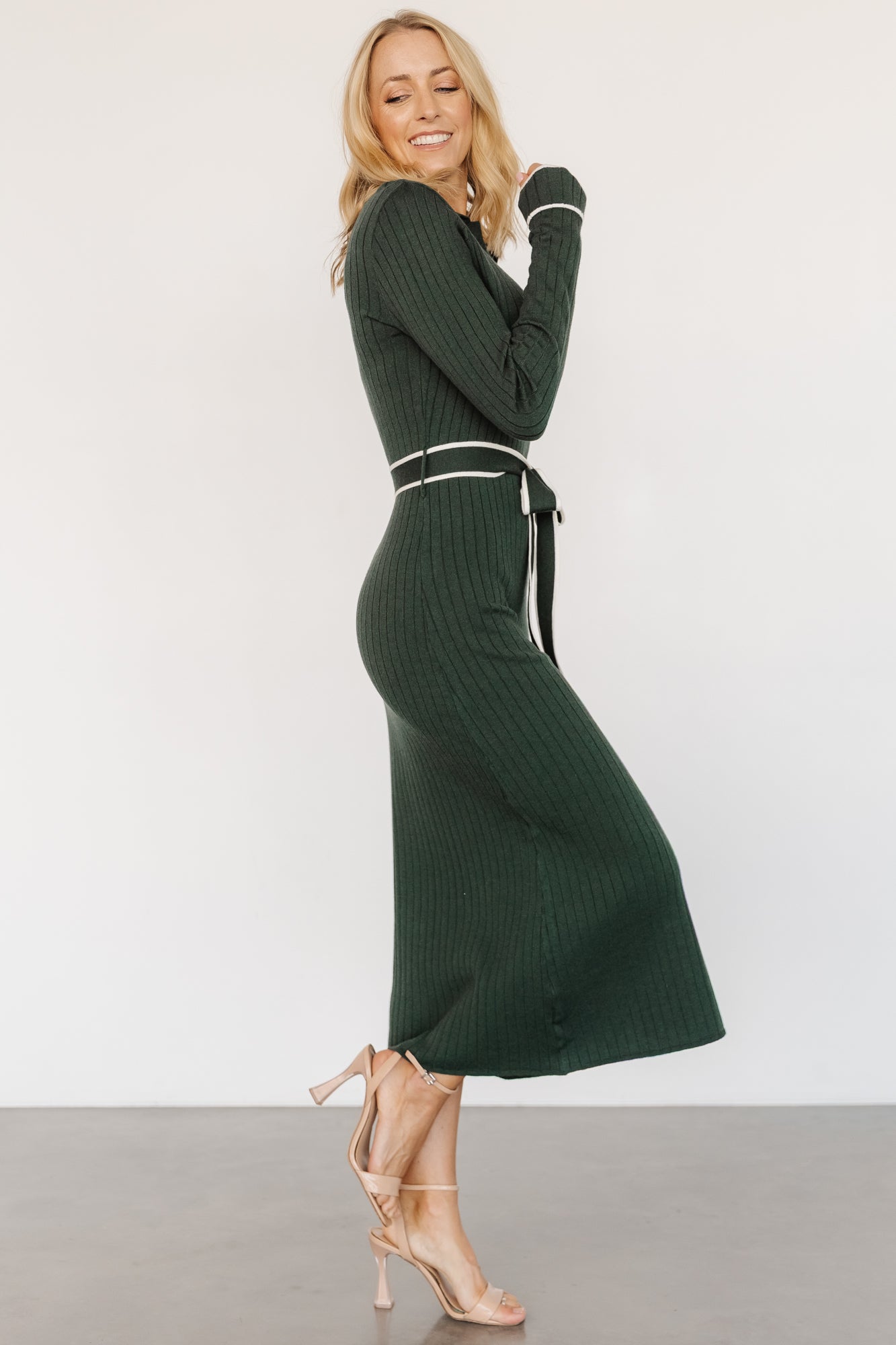 Lark Sweater Dress | Green - Image 3