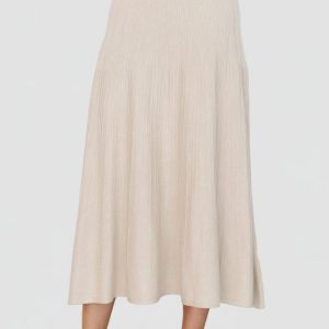 Carynn Knit Midi Skirt | Natural
