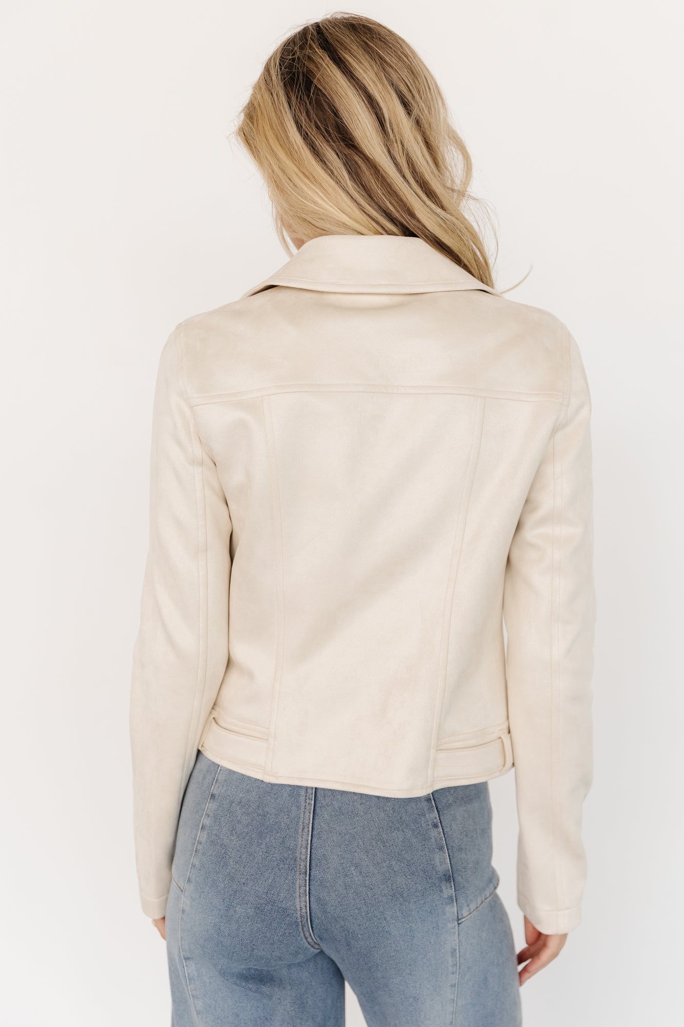 Marisa Faux Suede Jacket | Ivory - Image 4