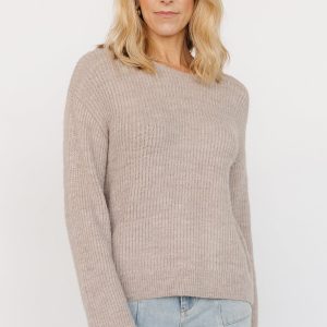 Viola Tie Back Sweater | Natural