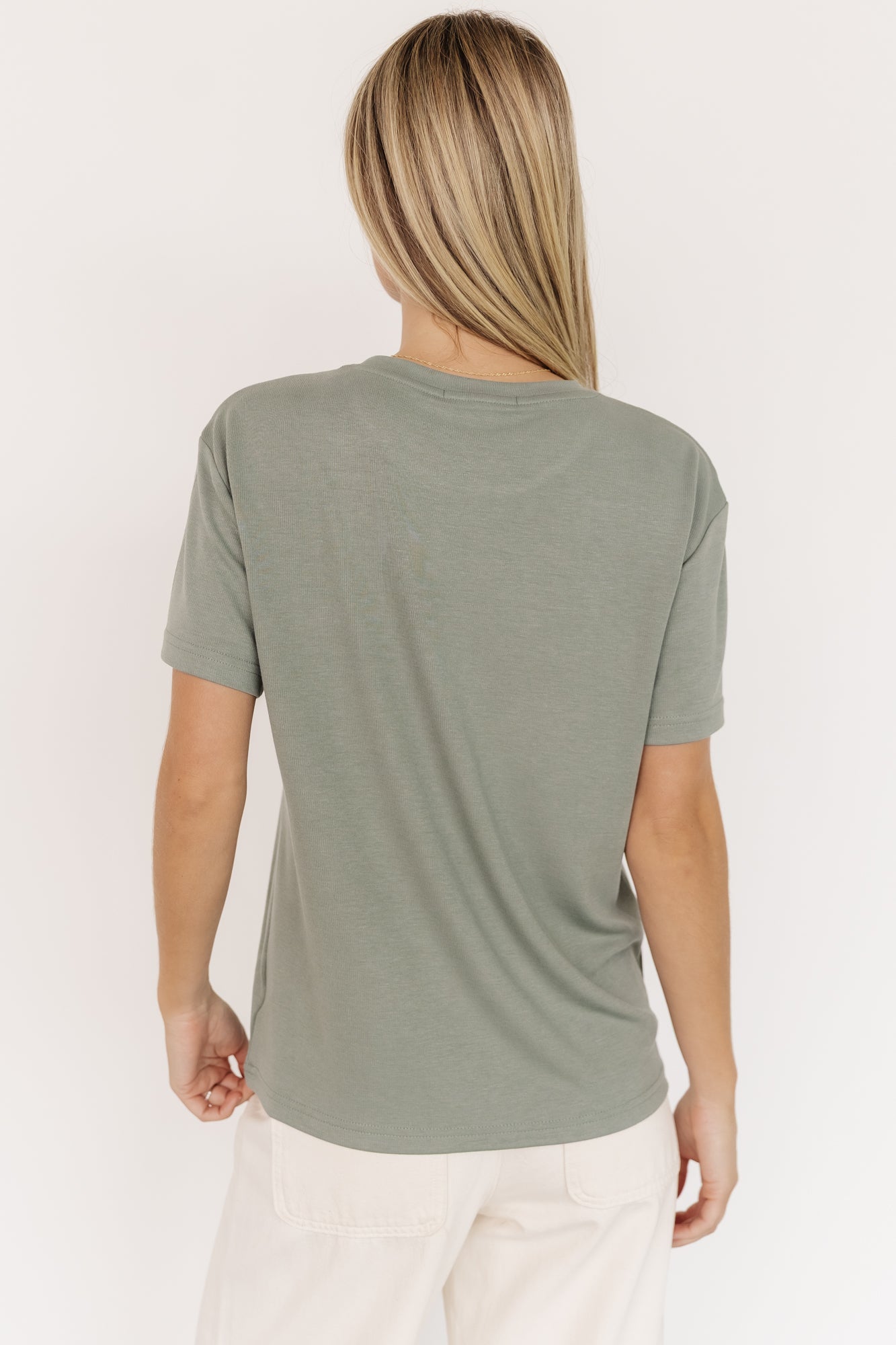 Elliot Relaxed Tee | Sage - Image 4