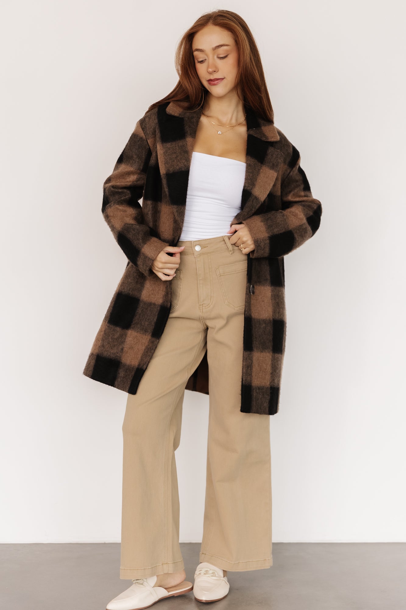 Kirsti Coat | Black + Camel - Image 7