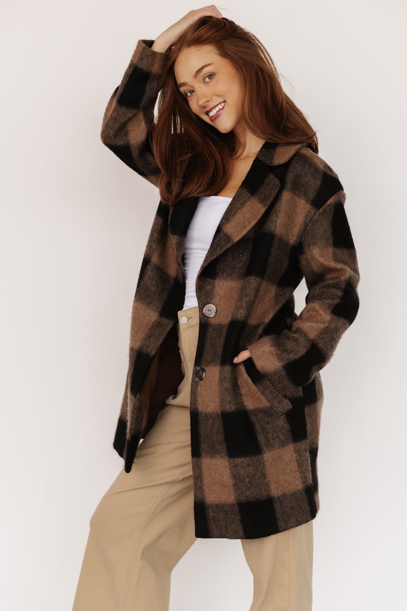 Kirsti Coat | Black + Camel - Image 6