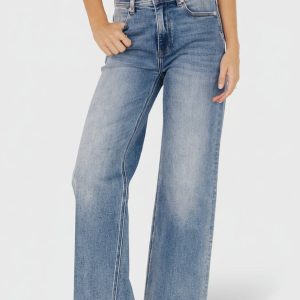 Noah High Rise Straight Leg Jeans | Medium Wash