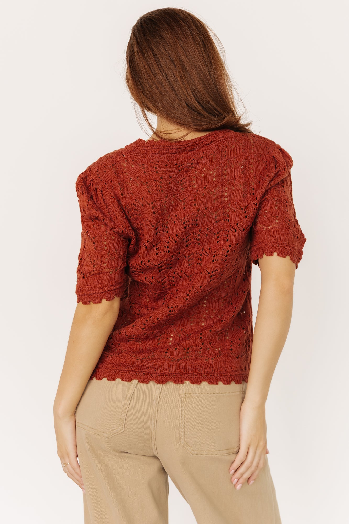Serenity Knit Sweater Top | Rust - Image 5