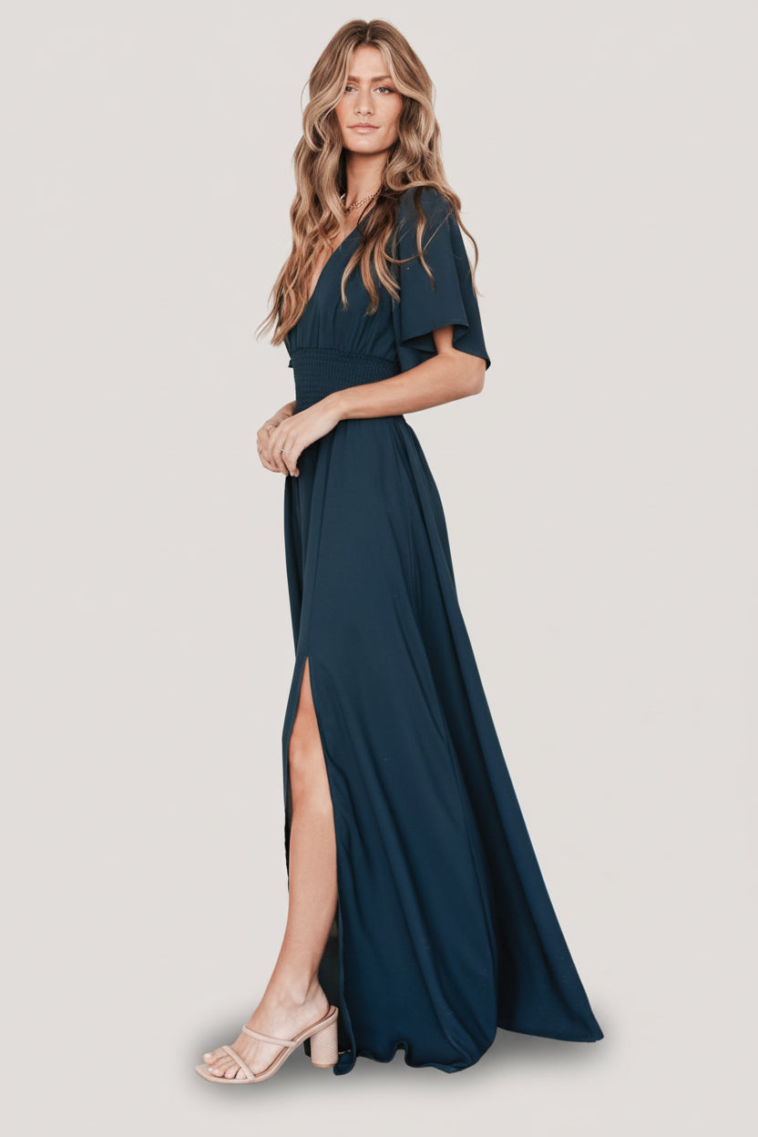 Verona Smocked Maxi Dress | Topaz - Image 2
