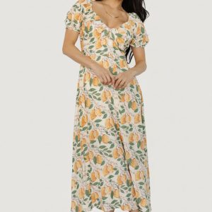 Amalfi Midi Dress | Lemon Print
