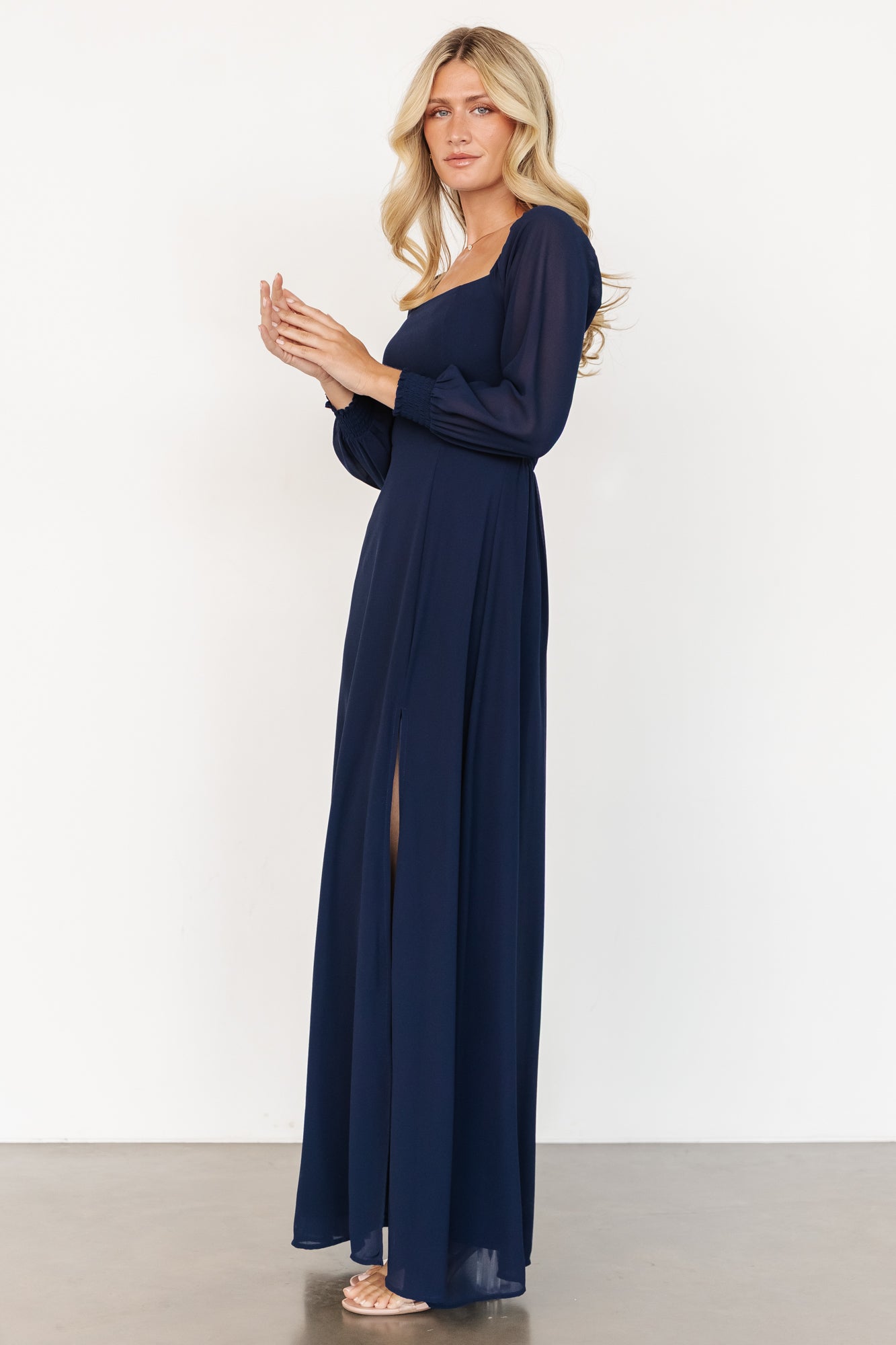 Giselle Maxi Dress | Navy - Image 7