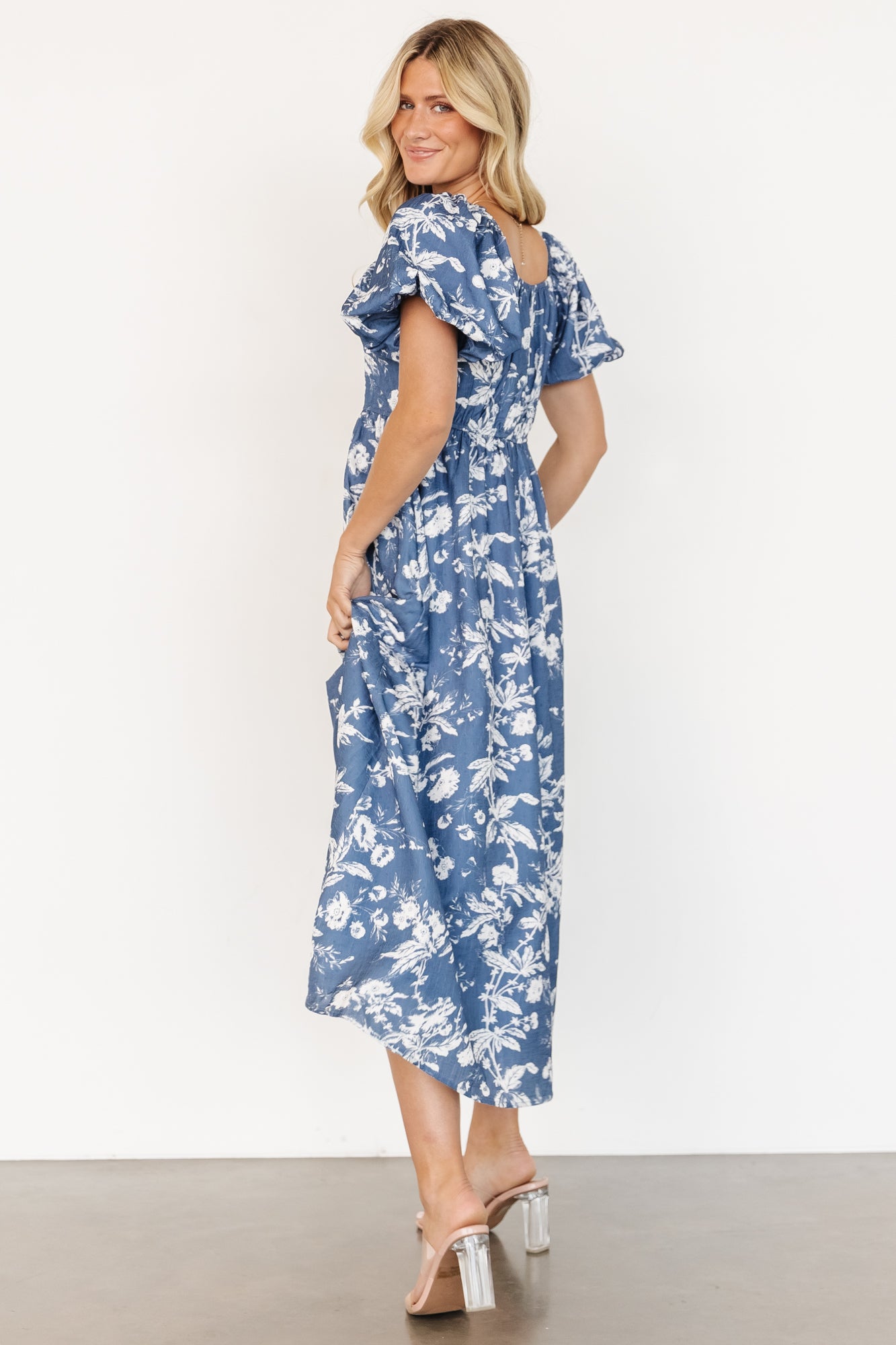 Graceland Maxi Dress | Slate + White Floral - Image 6