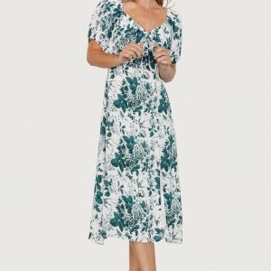 Cadence Midi Dress | Jade Floral