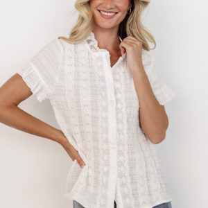 Zara Lace Top | White