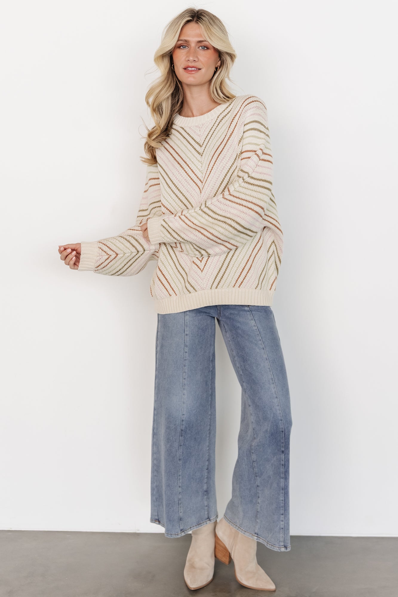 Tava Sweater | Ivory + Multi - Image 7
