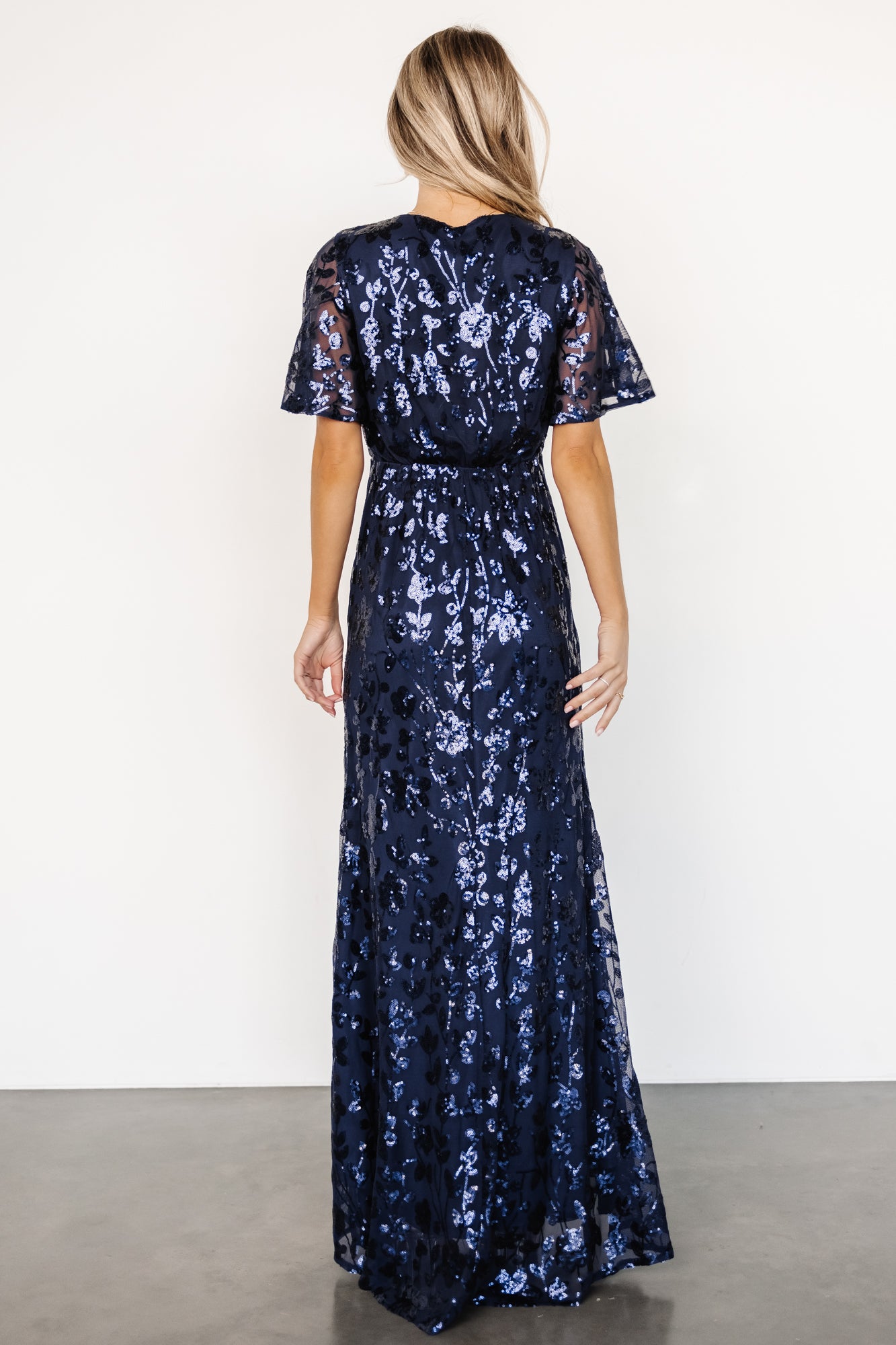 Esme Sequin Dress | Navy - Image 4