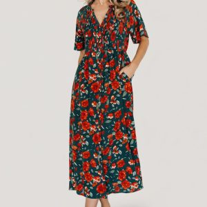 Botega Midi Dress | Jade Multi Floral