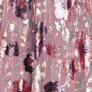 Fabric Swatch - Destiny Sequin | Lilac Floral