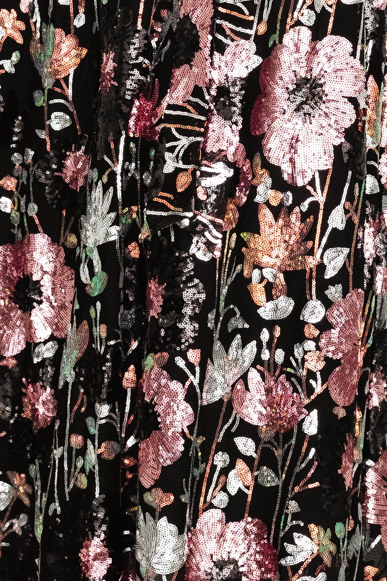 Fabric Swatch - Destiny Sequin | Black Multi