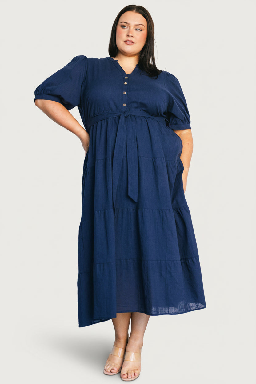 Camille Maxi Dress | Navy - Image 2