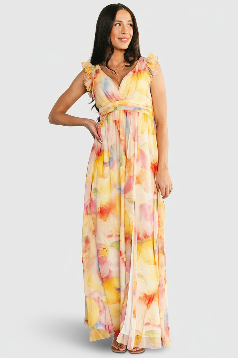 Esperanza Maxi Dress | Yellow Multi - Image 6