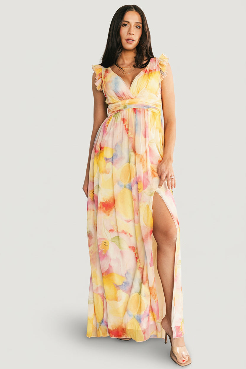 Esperanza Maxi Dress | Yellow Multi - Image 2