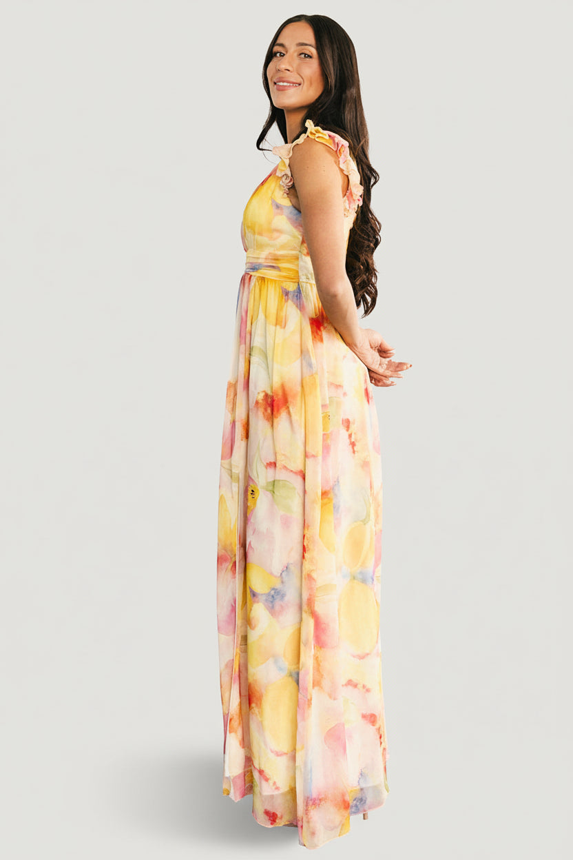 Esperanza Maxi Dress | Yellow Multi - Image 4