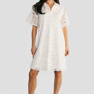 Calida Lace Dress | Off White
