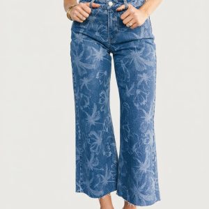 Cádiz Mid Rise Relaxed Jeans | Medium Floral Wash