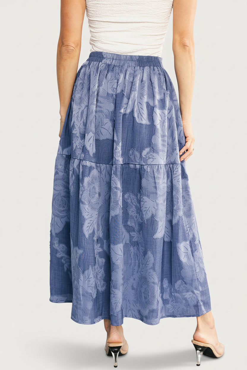 Alejandra Midi Skirt | Blue Floral - Image 2