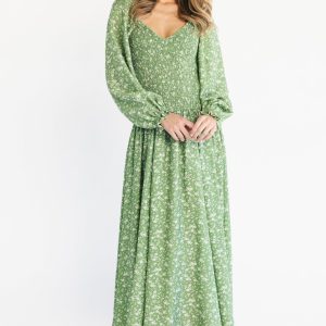 Bunny Maxi Dress | Green Floral