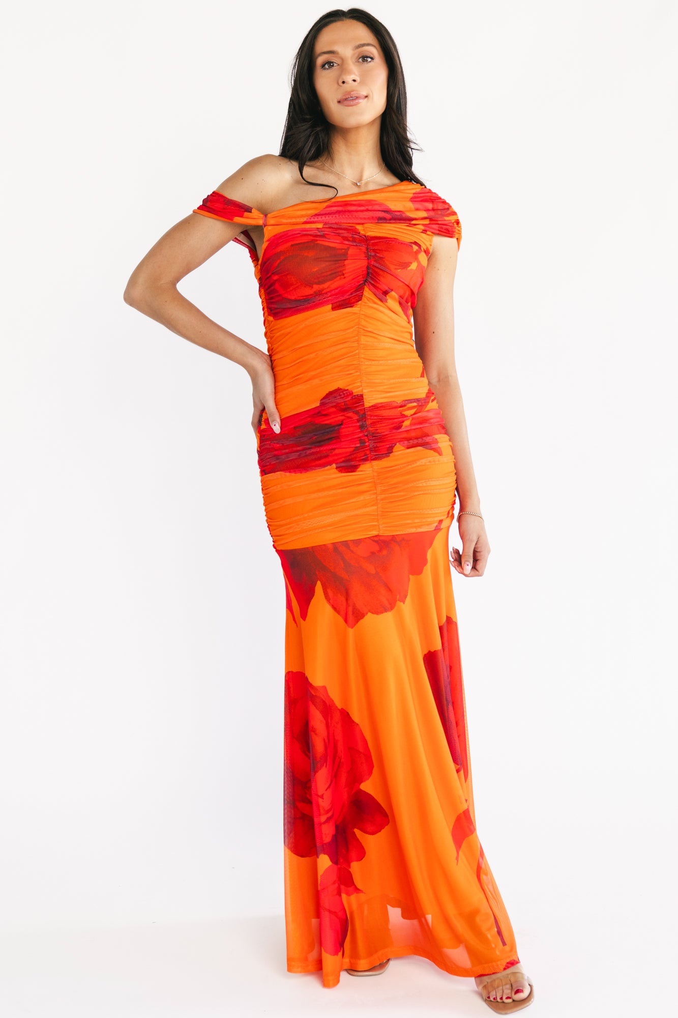 Santorini Maxi Dress | Sunset Red