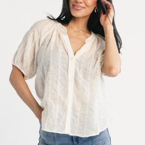 Bellamy Lace Top | Vintage Cream