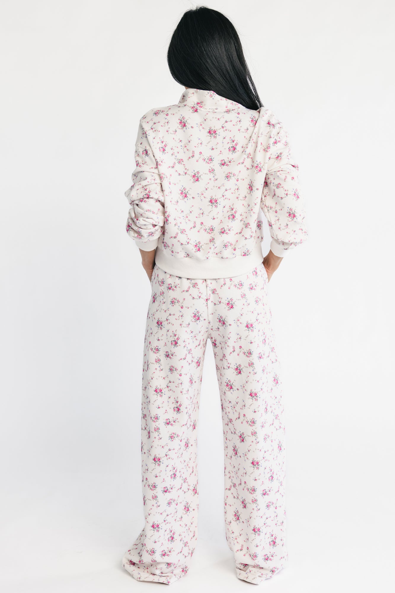 Allison Lounge Set | Ivory + Pink Floral - Image 4