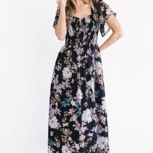 Divine Maxi Dress | Black Multi