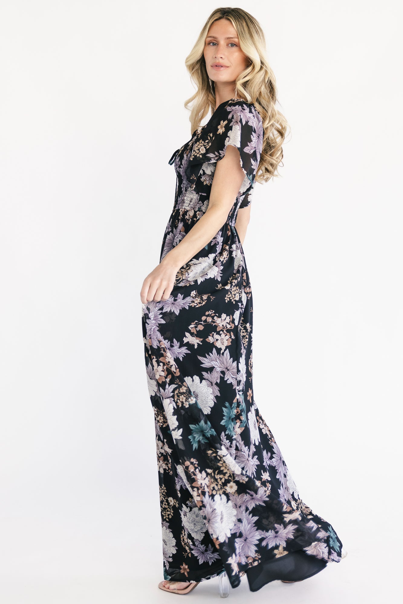 Divine Maxi Dress | Black Multi - Image 3