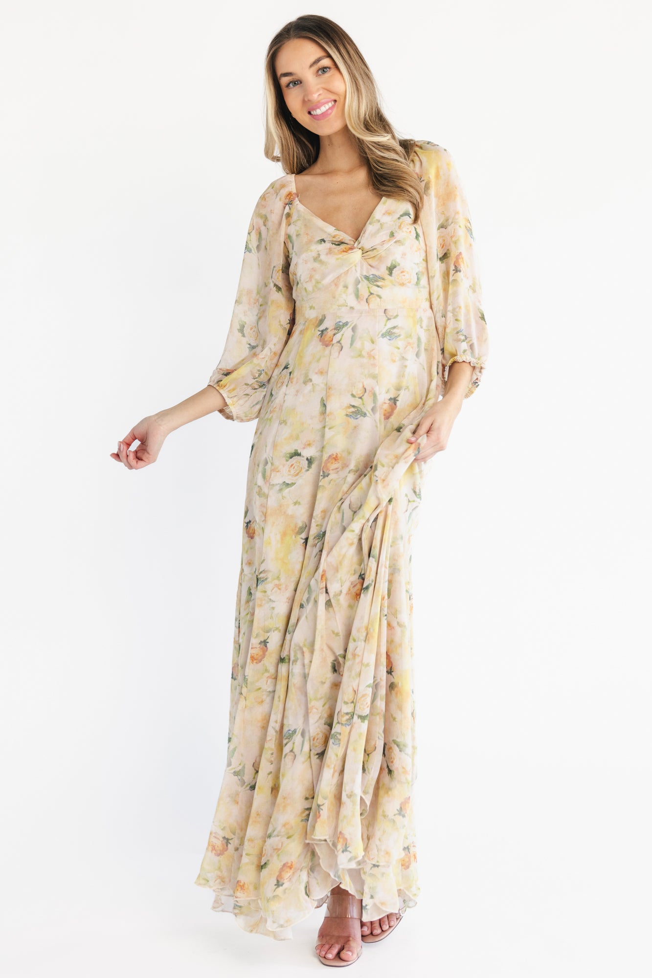 Aviana Maxi Dress | Golden Floral - Image 6