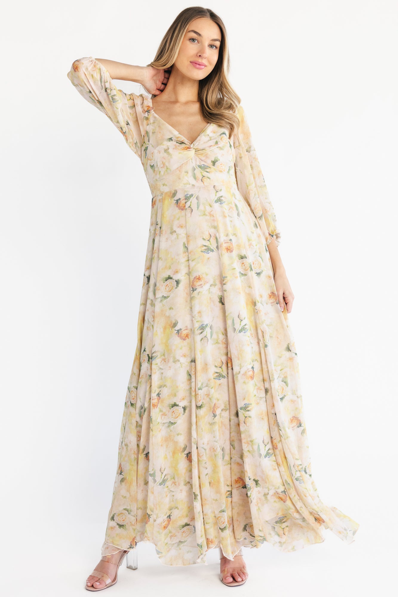 Aviana Maxi Dress | Golden Floral - Image 5