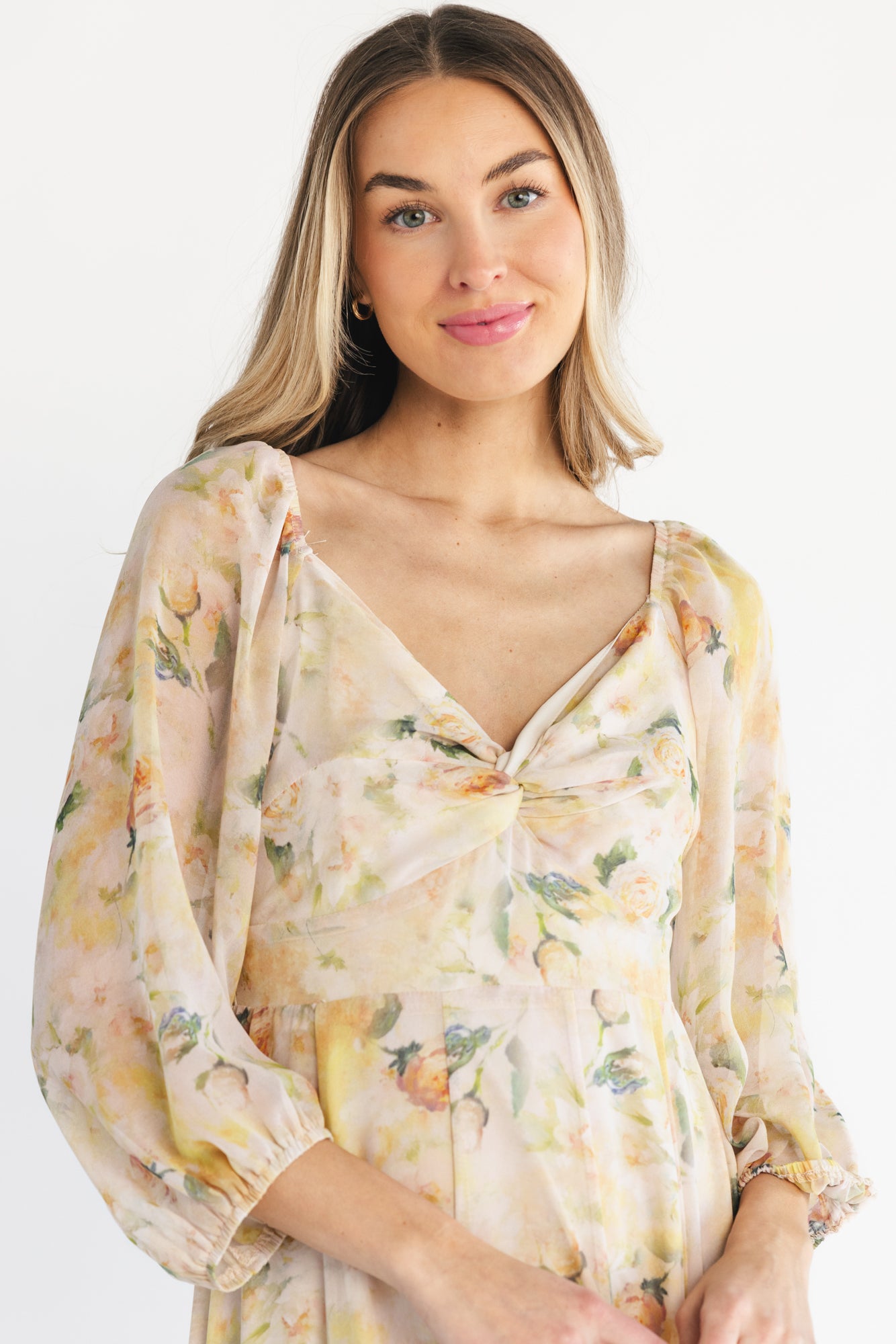 Aviana Maxi Dress | Golden Floral - Image 2