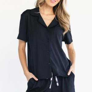 Blaire Short Pajama Set | Black