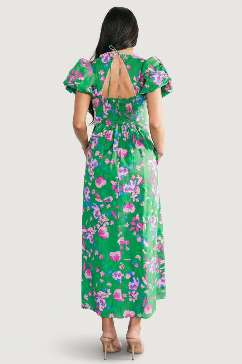 Anya Maxi Dress | Green Multi Print - Image 4