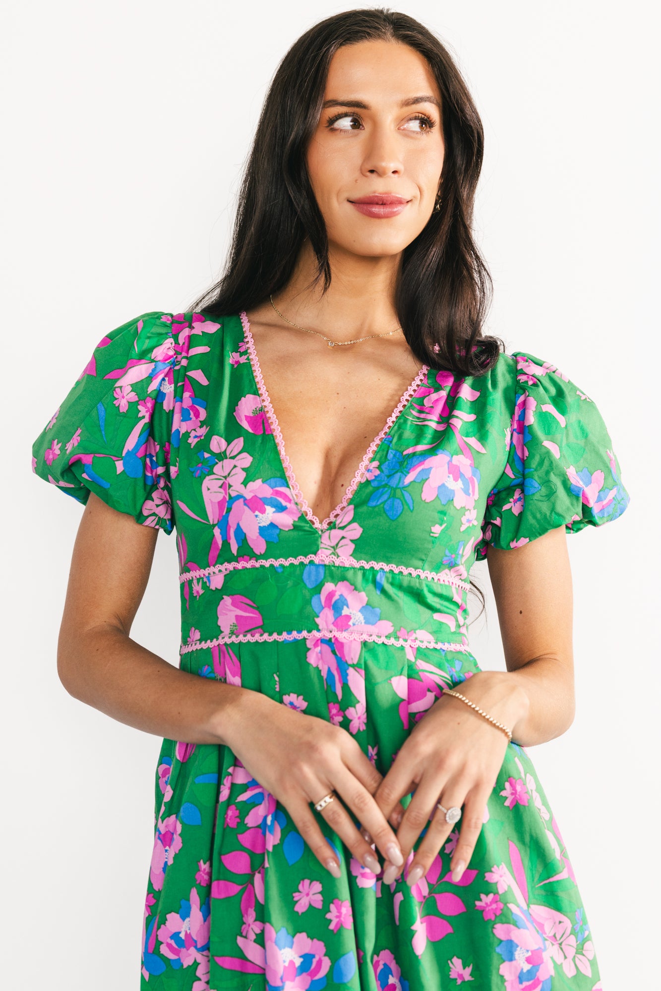 Anya Maxi Dress | Green Multi Print - Image 2