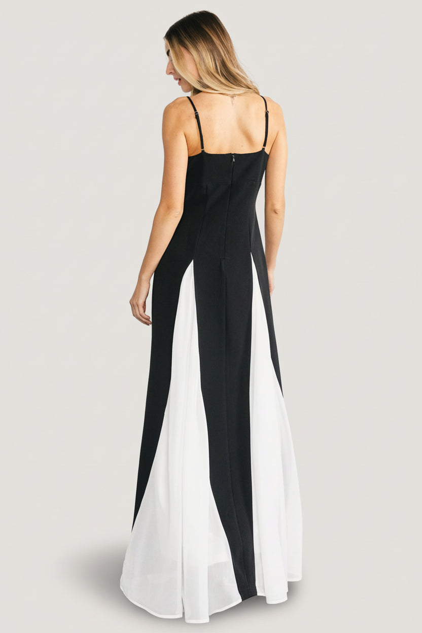 Adela Maxi Dress | Black + White - Image 5