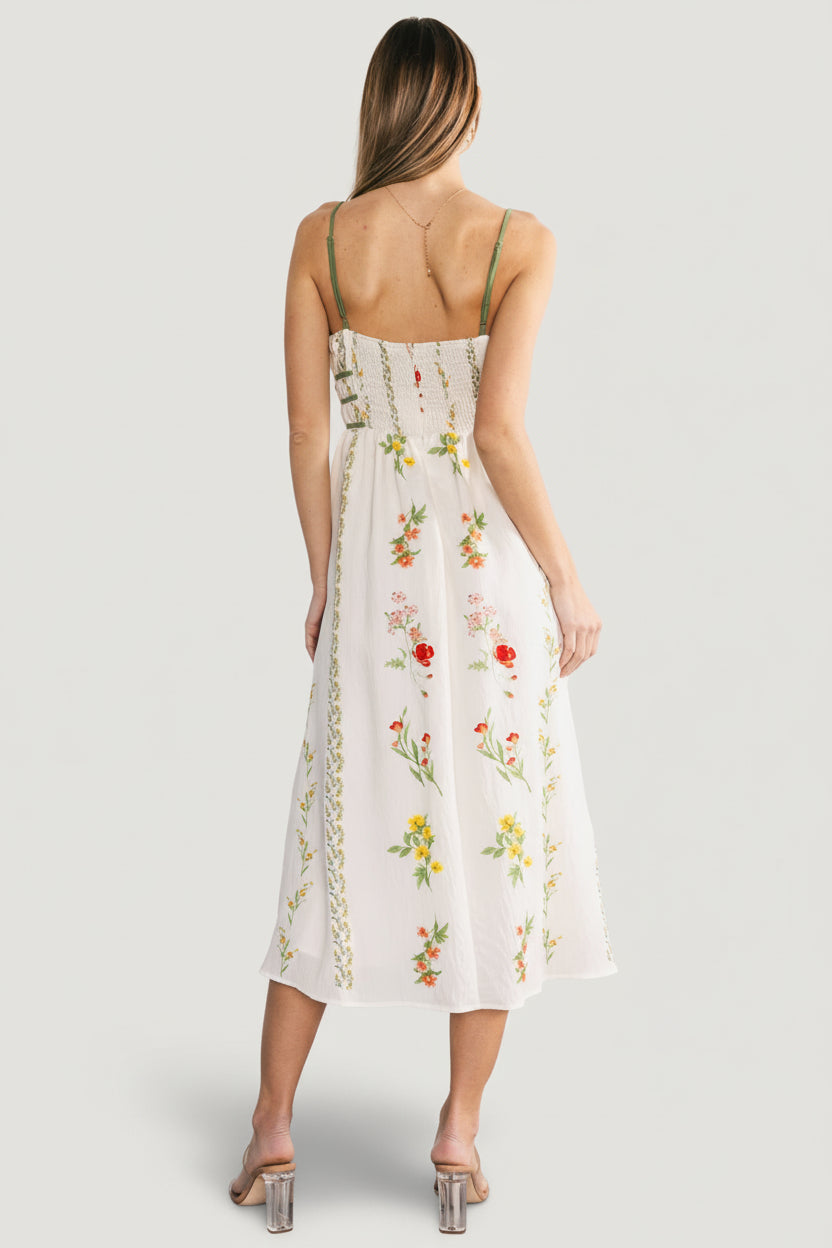 Cerise Midi Dress | Multi Floral - Image 2