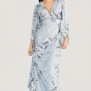 Beckham Maxi Dress | Light Blue Floral