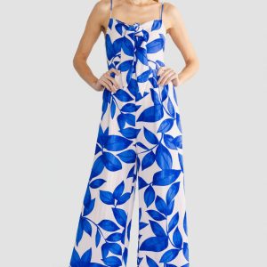 Noémie Jumpsuit | Cobalt Print