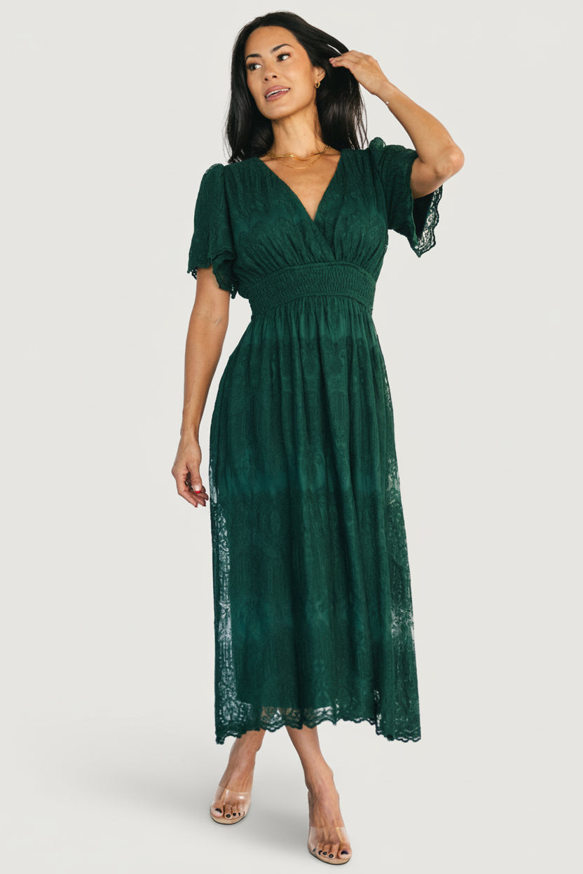 Milena Midi Dress | Green - Image 4