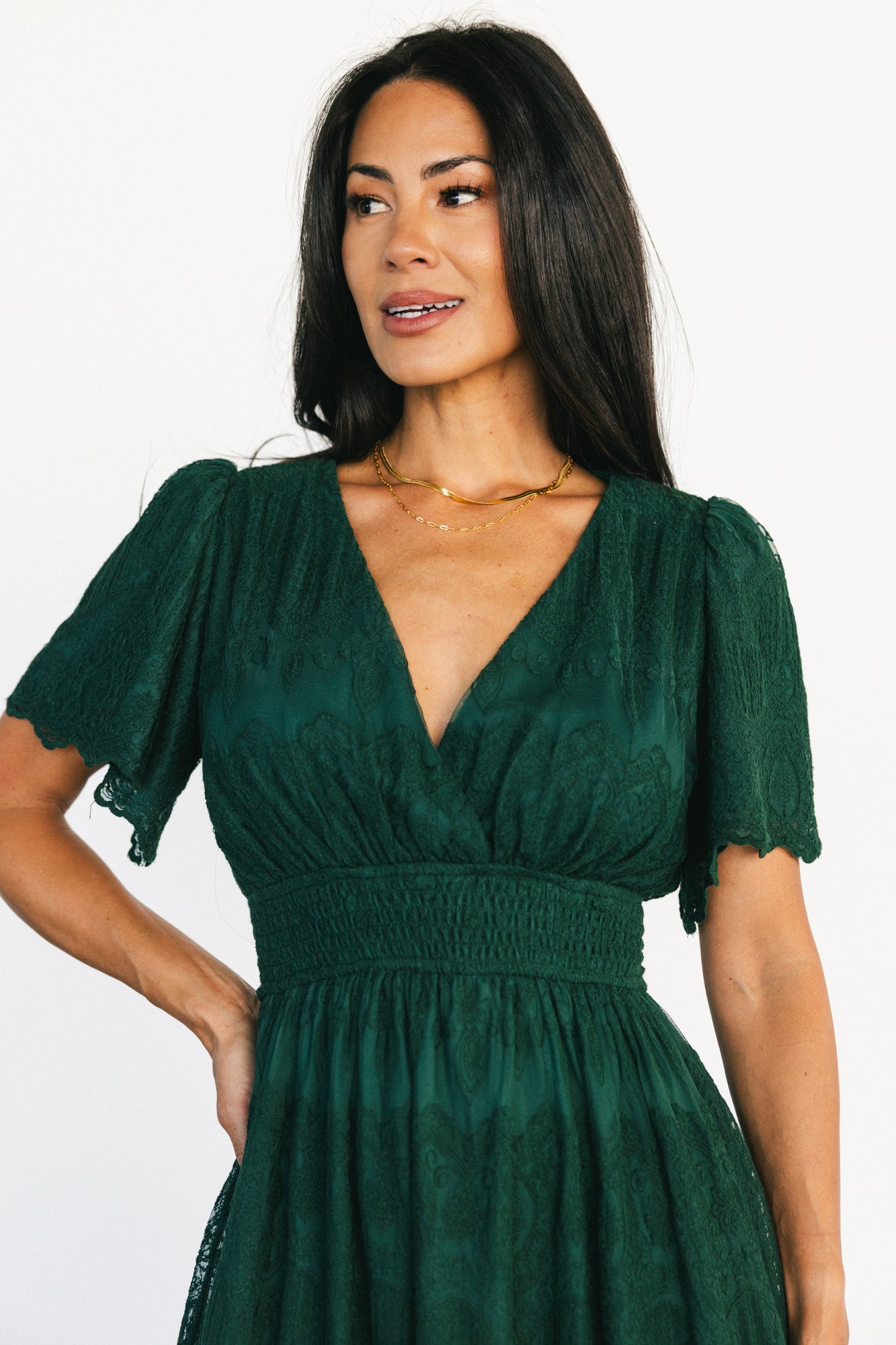 Milena Midi Dress | Green - Image 2